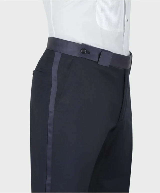 Pantalon de smoking bleu marine