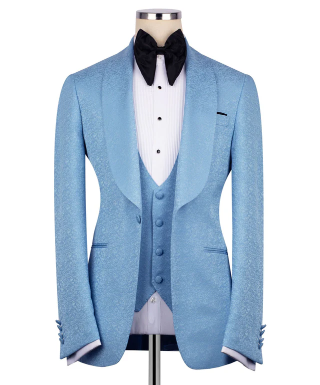 Smoking gilet bleu