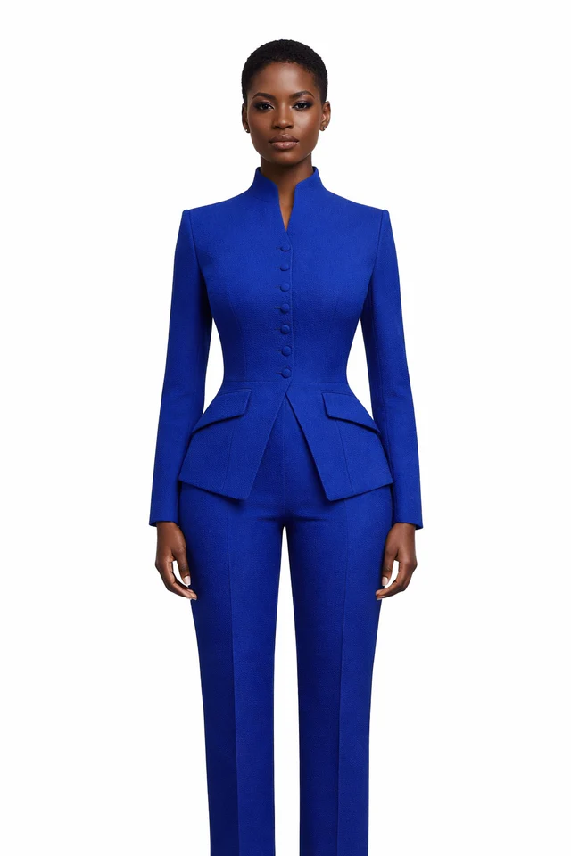Ensemble blazer sur mesure pour femme (blazer + pantalon) - Vue 2